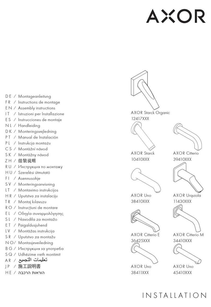 Axor Starck Organic 12417 Series User manual