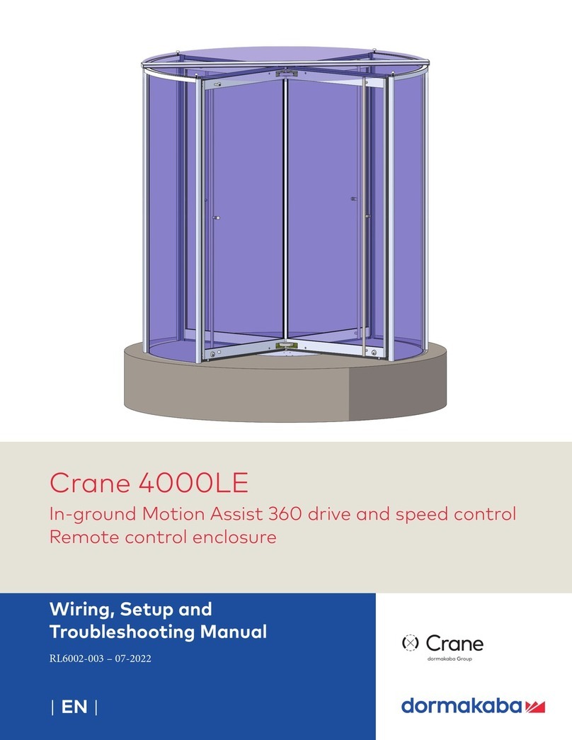 Dormakaba Crane 4000LE Installation, Setup and Troubleshooting Manual