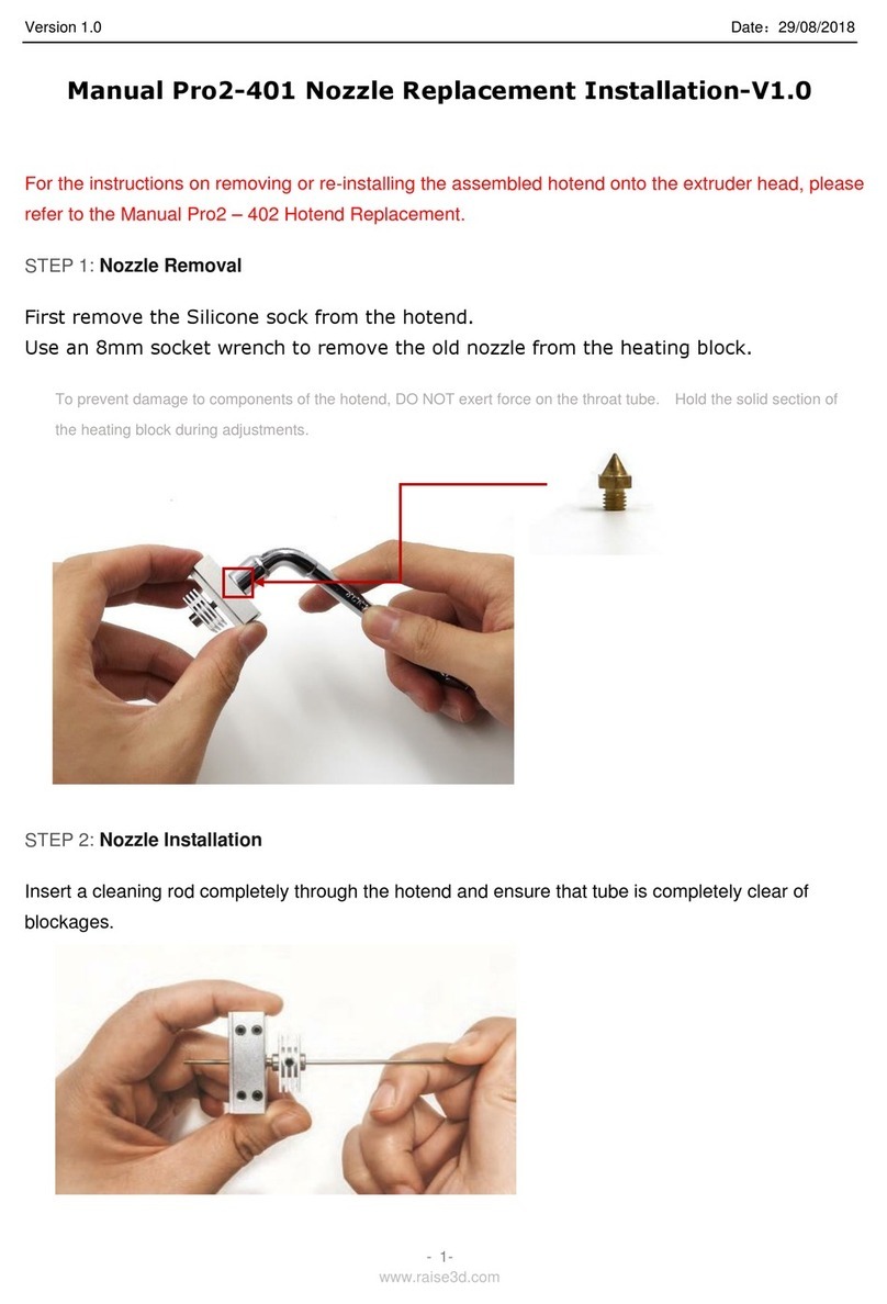 RAISE 3D Pro2-401 manual