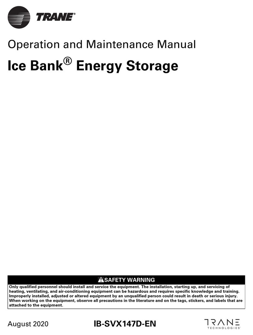 Trane Ice Bank Operation and maintenance manual