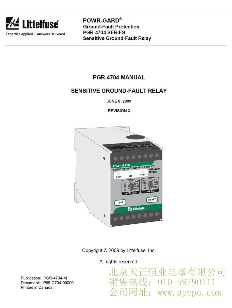 Littelfuse POWR-GARD PGR-4704 manual
