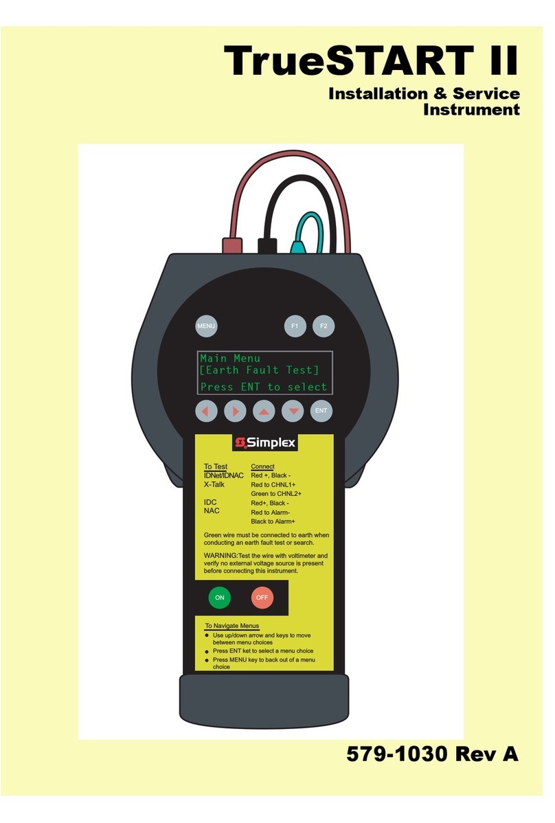 Simplex TrueSTART II Installation & service instructions