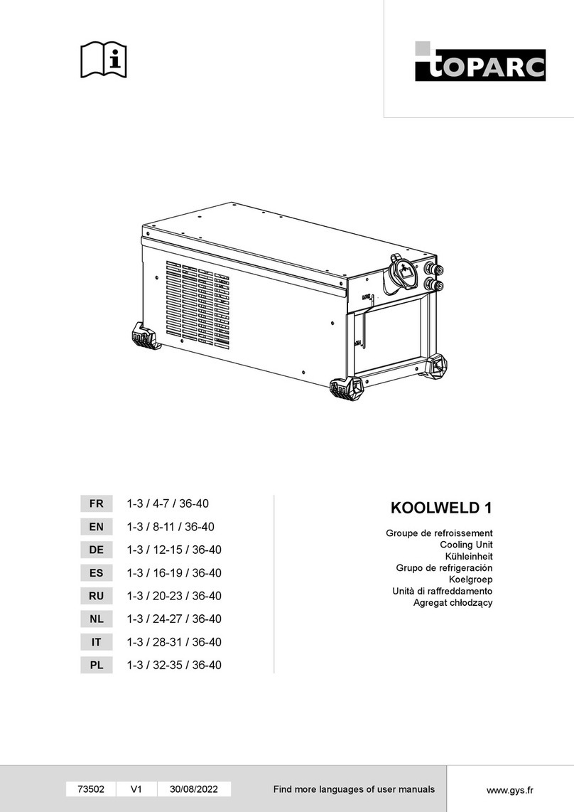 GYS Topark KOOLWELD 1 User manual