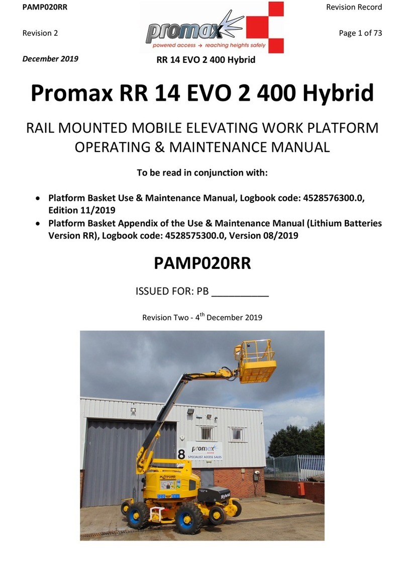 Promax RR 14 EVO 2 400 Hybrid operating & maintenance manual Promax RR 14 EVO 2 400 Hybrid operating & maintenance manual