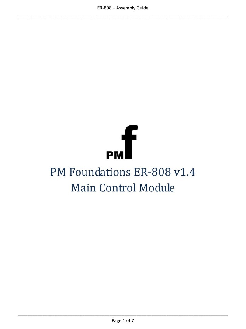 PMFoundations ER-808 User manual