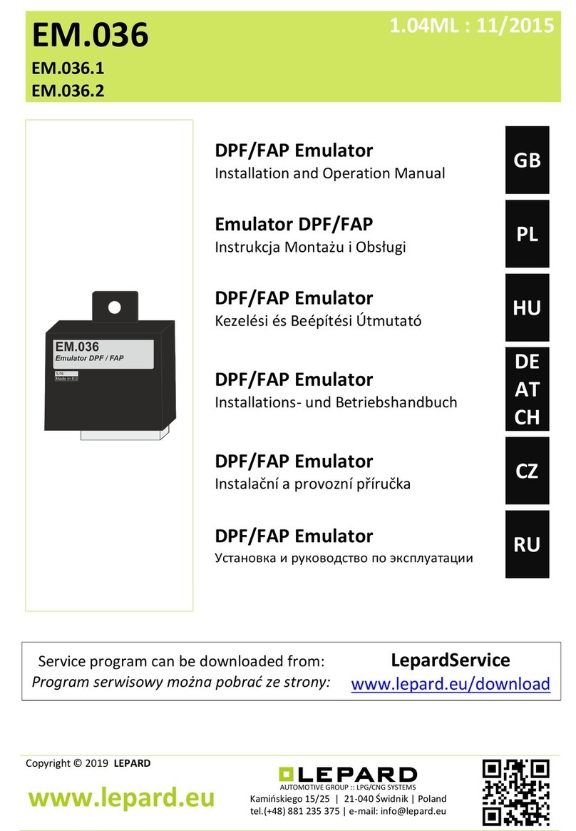 LEPARD EM.036 Installation and operation manual