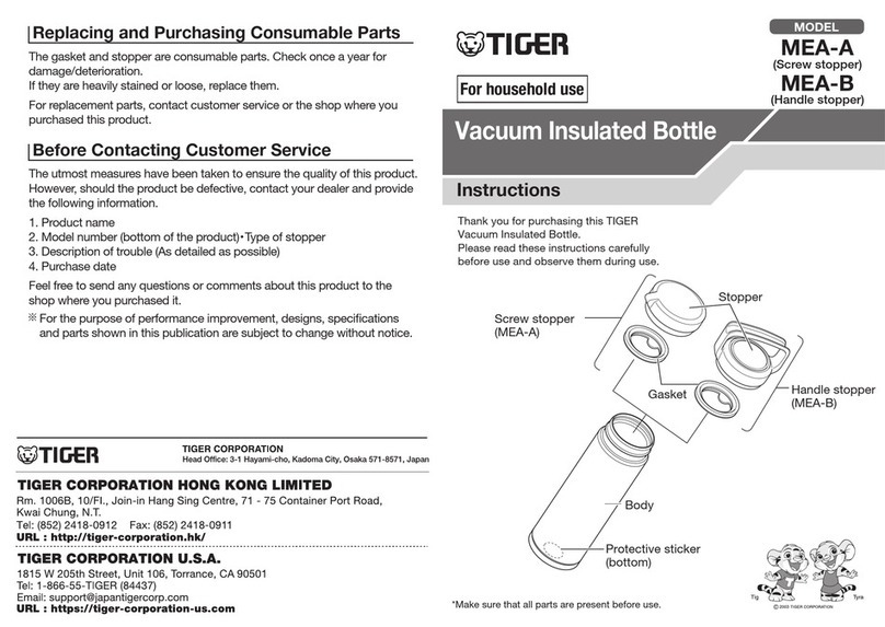 Tiger MEA-A instructions
