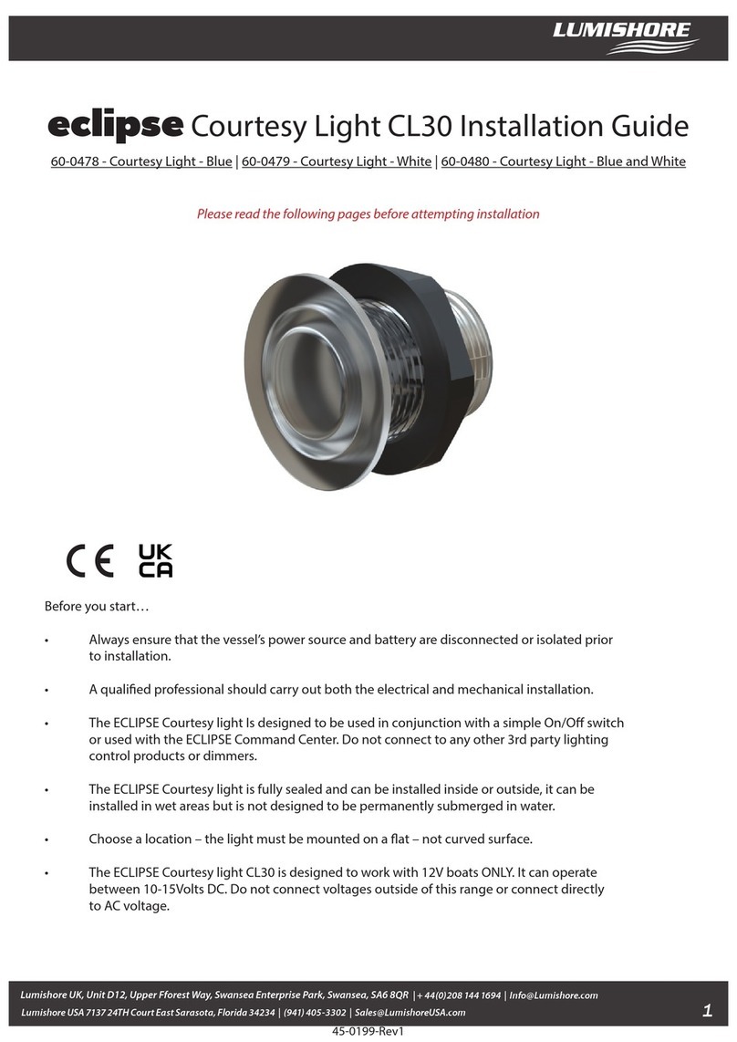 lumishore eclipse CL30 installation guide