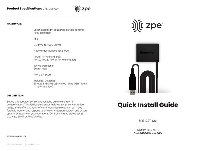ZPE ZPE-DST-U01 Quick install guide
