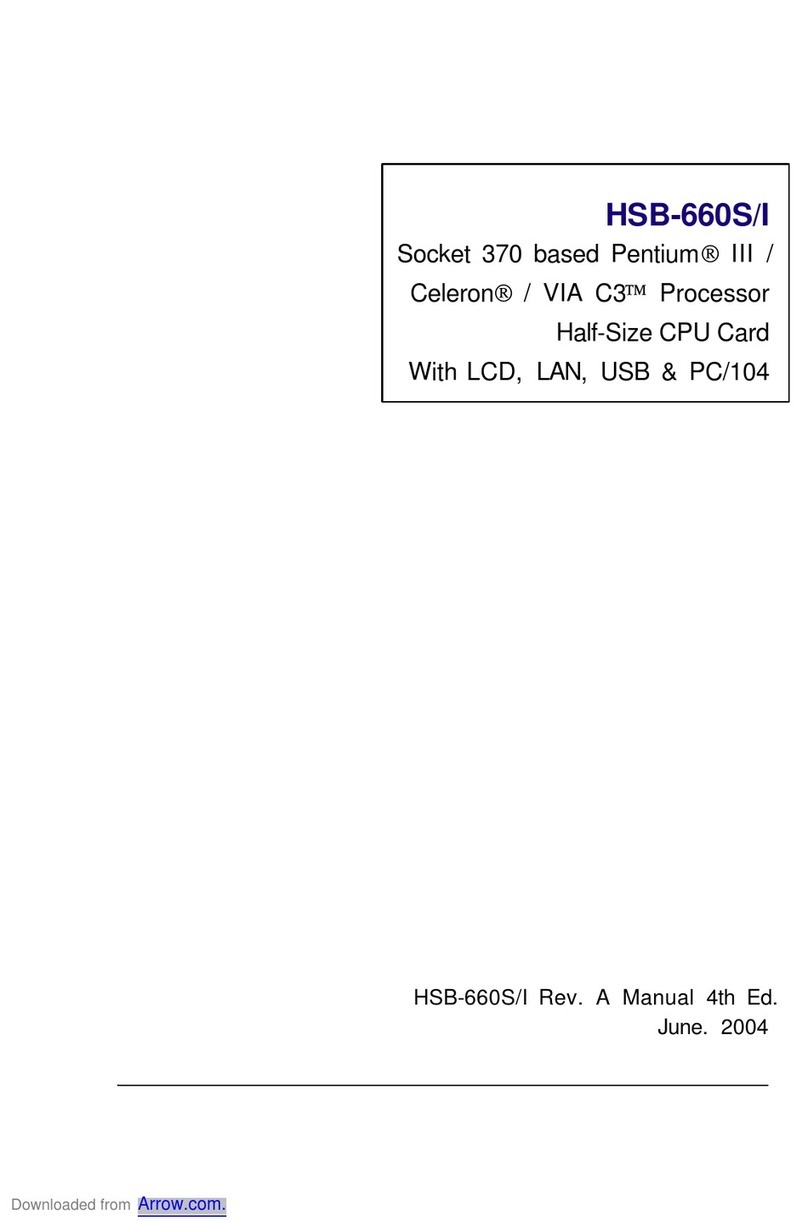 Aaeon HSB-660S/I User manual