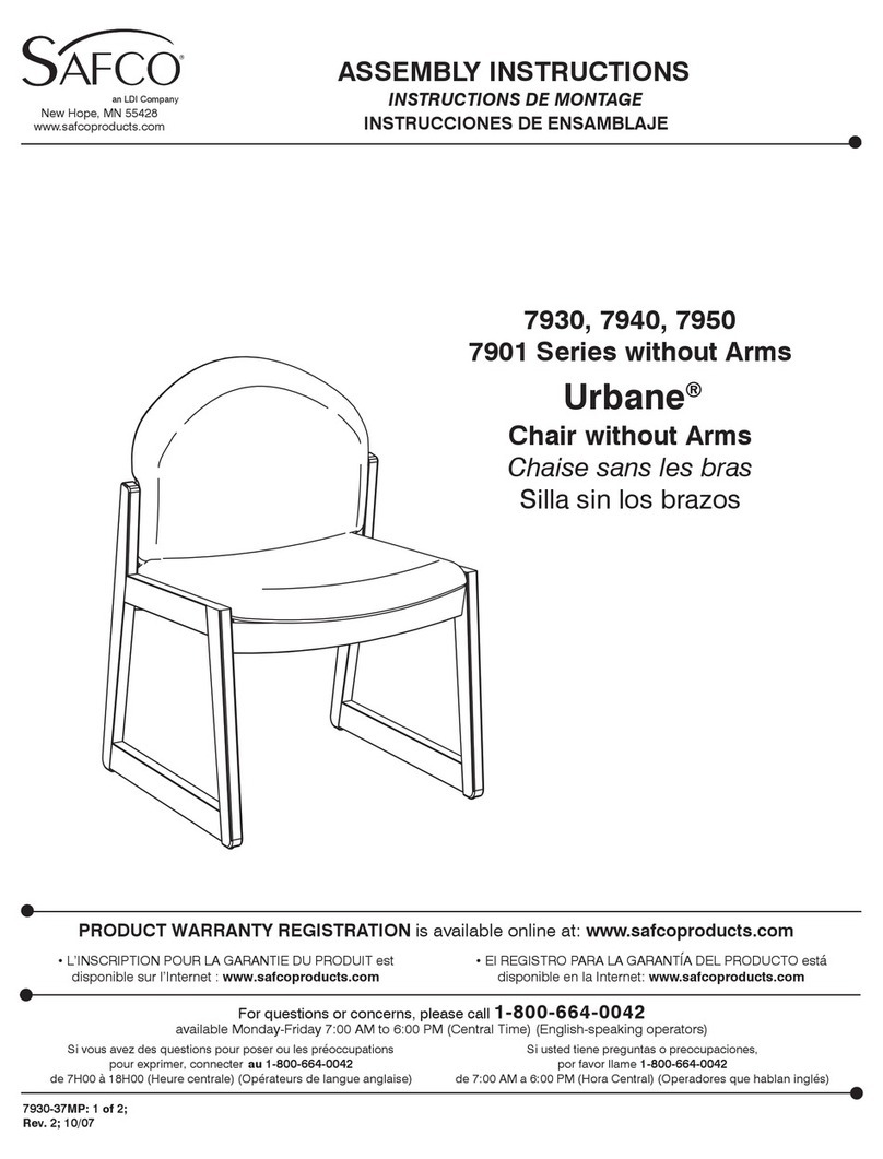 LDI Safco Urbane 7930 Series User manual LDI Safco Urbane 7930 Series User manual
