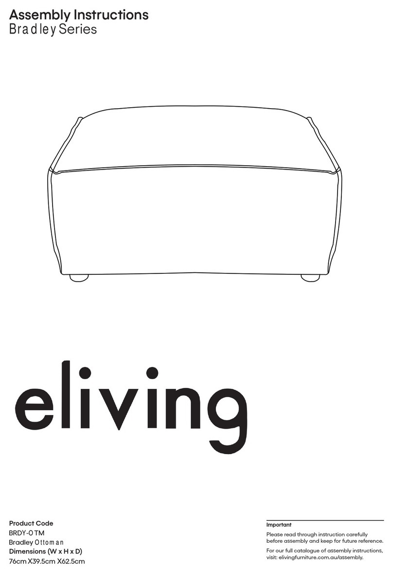 eliving FURNITURE Bradley Series User manual