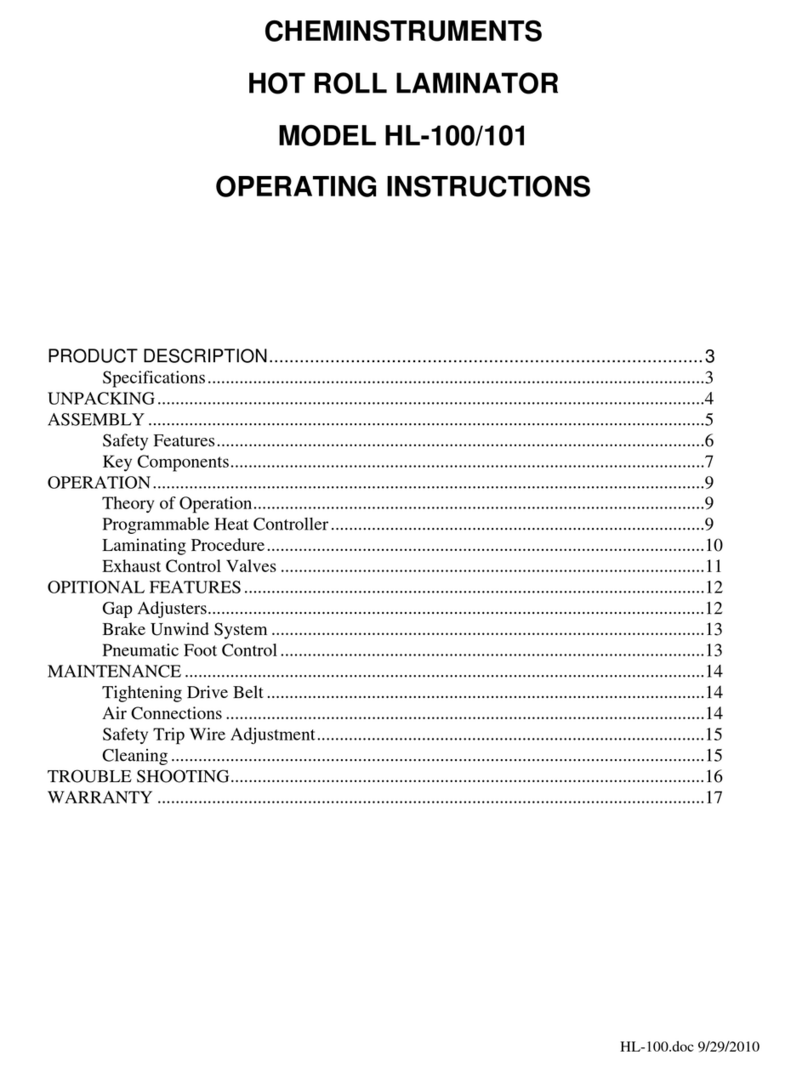 ChemInstruments HL-100 User manual