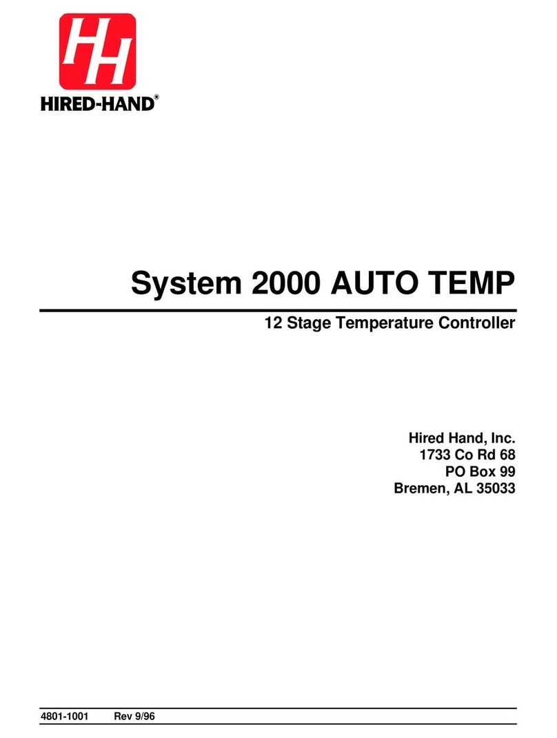 HIRED-HAND System 2000 AUTO TEMP manual