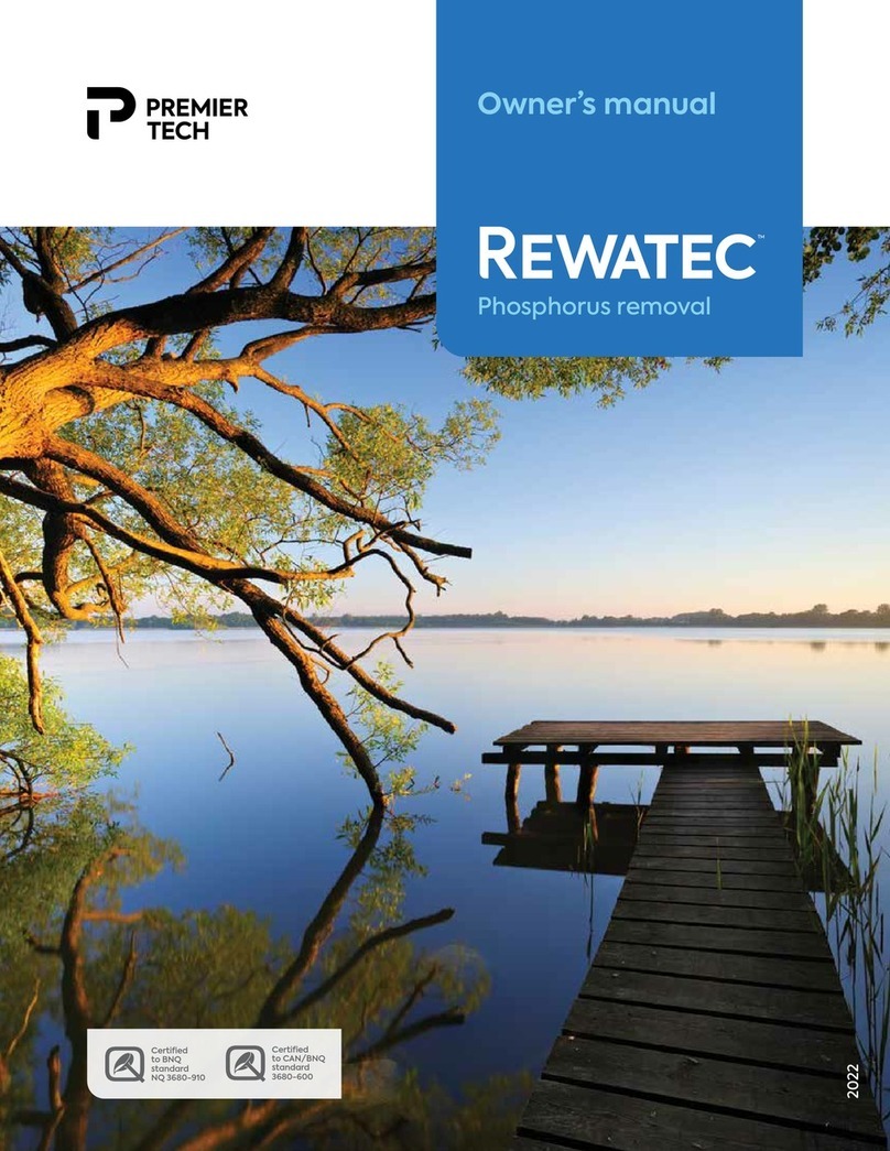 PREMIER TECH REWATEC Phosphorus removal unit User manual