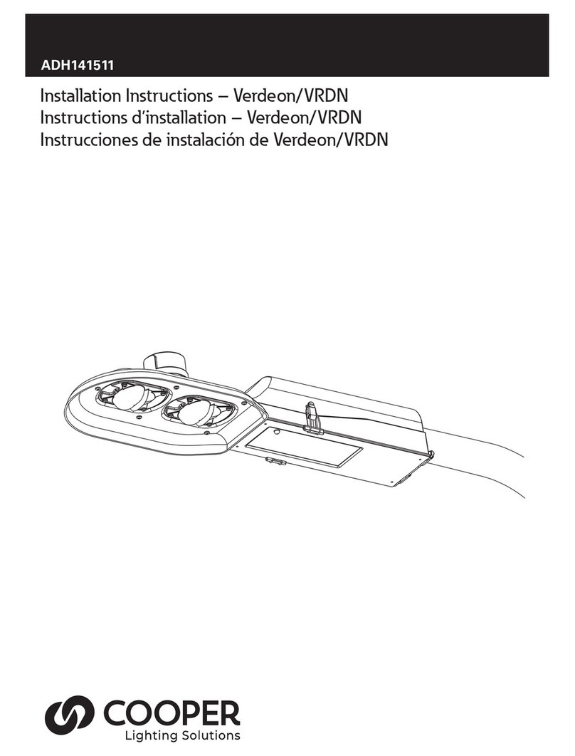 Cooper Lighting Solutions Verdeon User manual