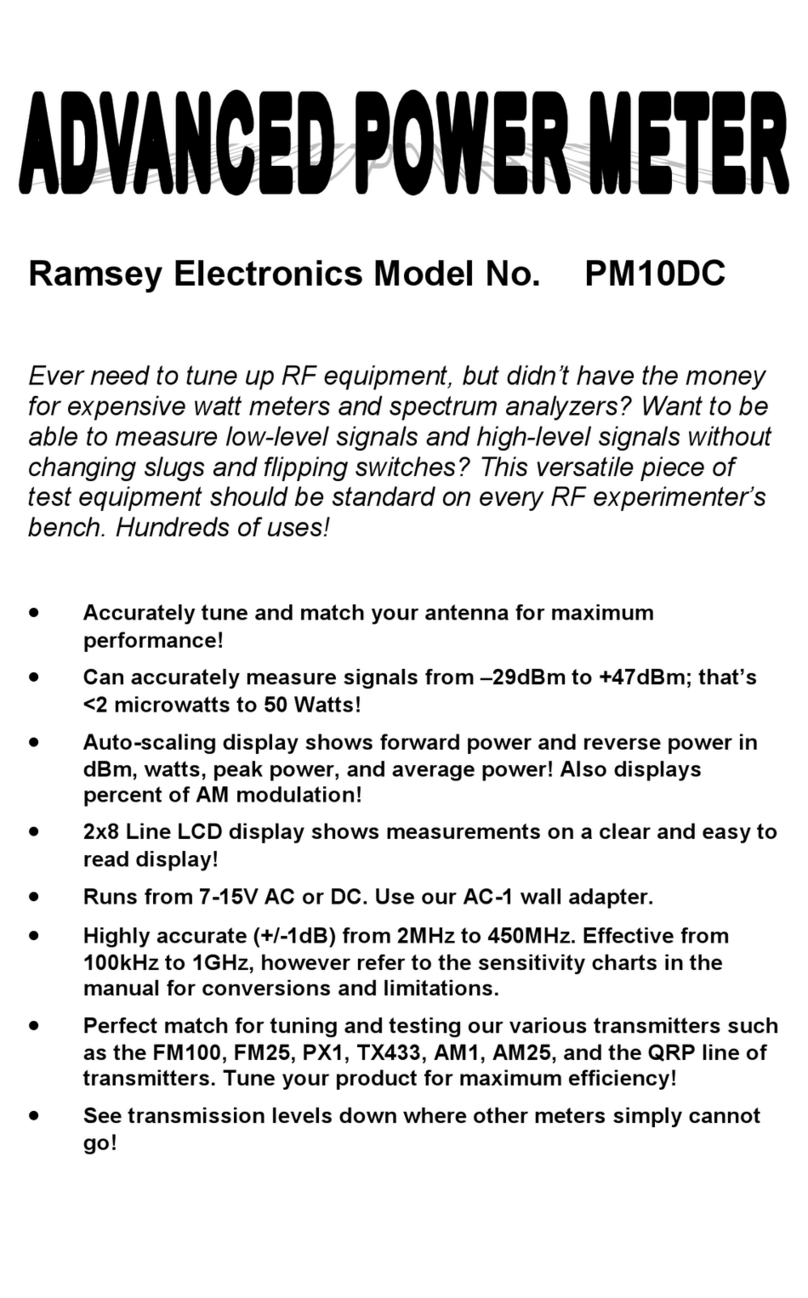 Ramsey Electronics PM10DC manual