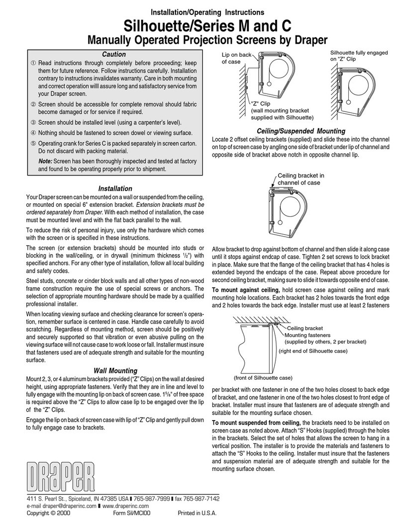Draper Silhouette C Series Manual