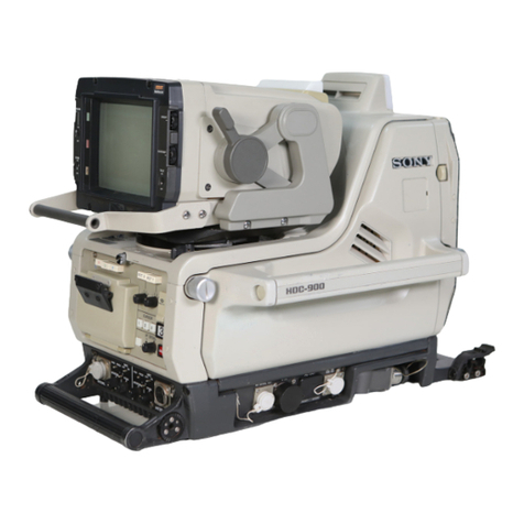 Sony HDC-900 Series User manual Sony HDC-900 Series User manual