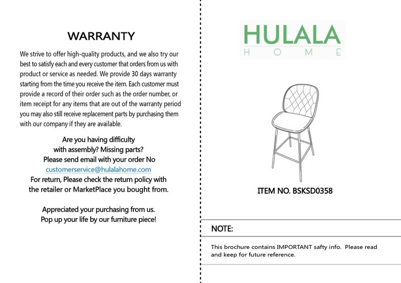 HULALA HOME BSKSD0358 User manual HULALA HOME BSKSD0358 User manual