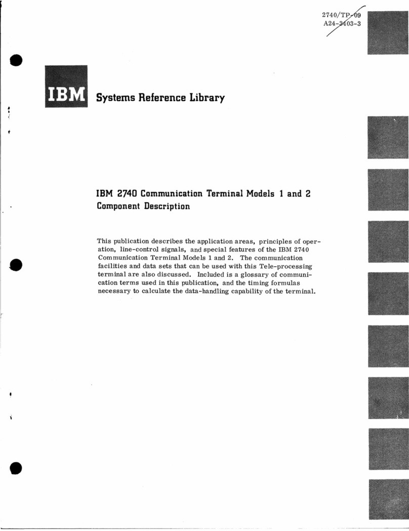 IBM 2740-1 System reference