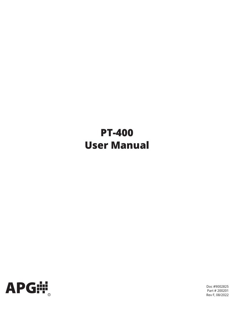 APG PT-400 Series User manual