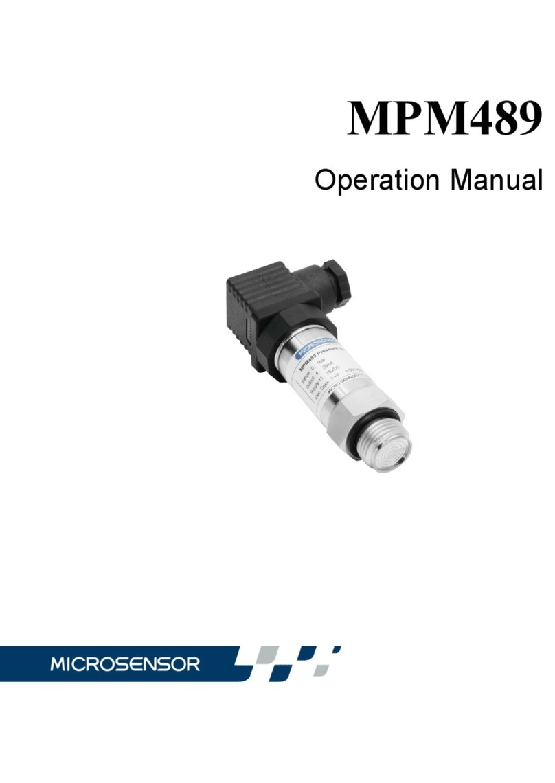 Microsensor MPM489 Operation manual