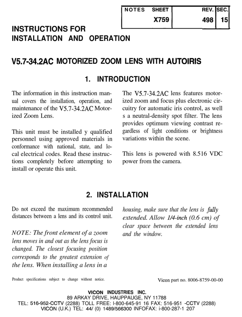 Vicon V5.7-34.2AC User guide