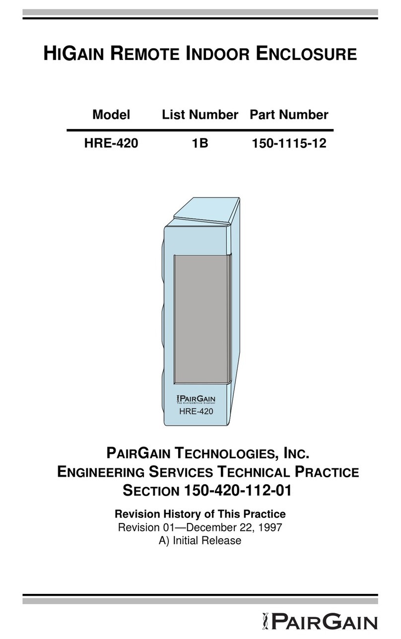 PairGain HiGain HRE-420 List 1B manual