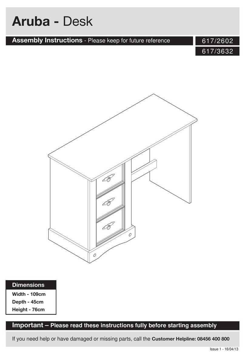 Argos Aruba 617/2602 Assembly instructions