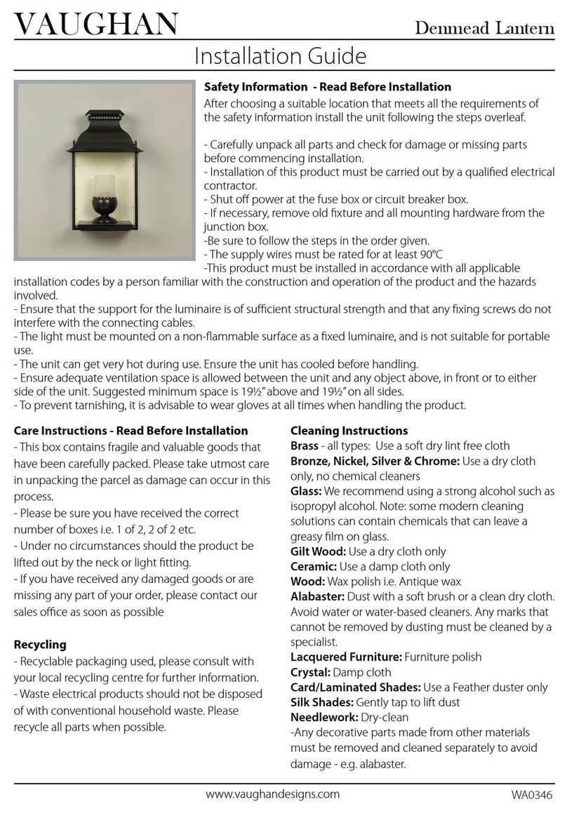Vaughan Denmead WA0346 User manual
