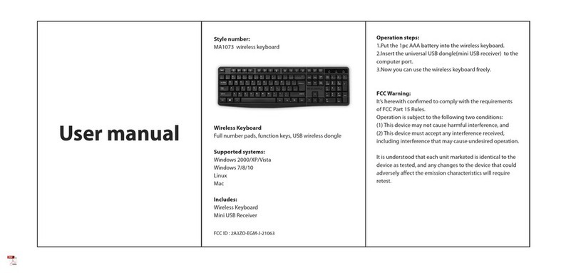 E-Tech MA1073 user manual