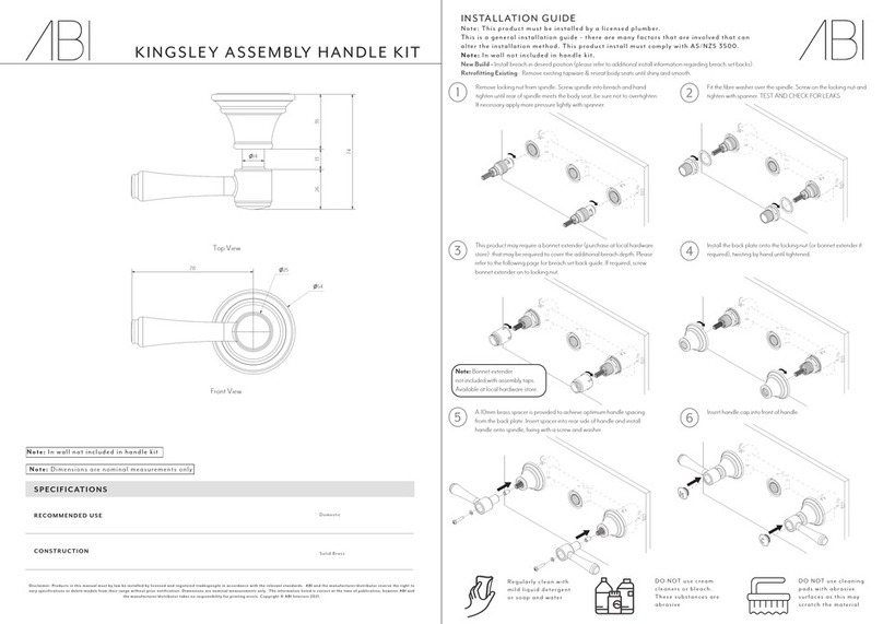abi KINGSLEY 14629 User manual