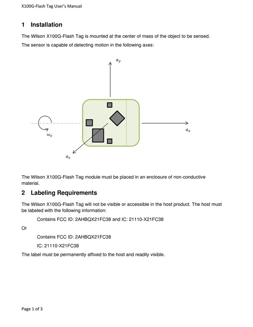 Wilson Electronics X100G-Flash Tag user manual Wilson Electronics X100G-Flash Tag user manual
