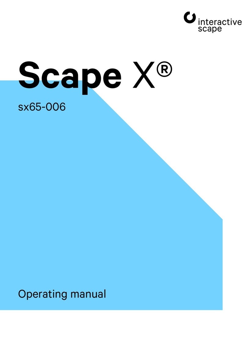 interactive scape Scape X sx65-006 User manual