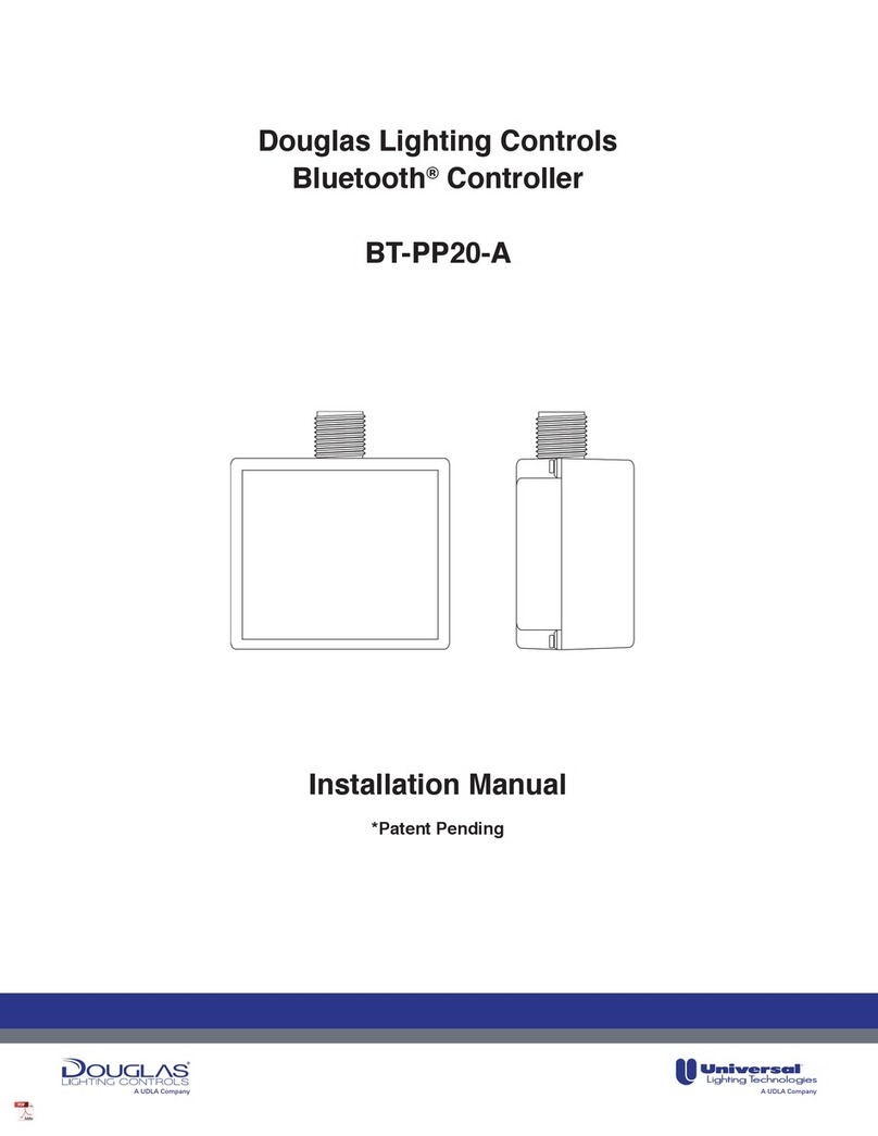 UDLA Douglas Lighting Controls BT-PP20-A installation manual UDLA Douglas Lighting Controls BT-PP20-A installation manual