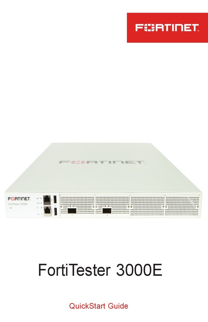 Fortinet FortiTester 3000E quick start guide