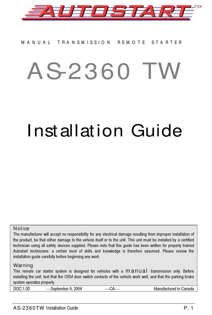 Autostart AS-2360TW User manual