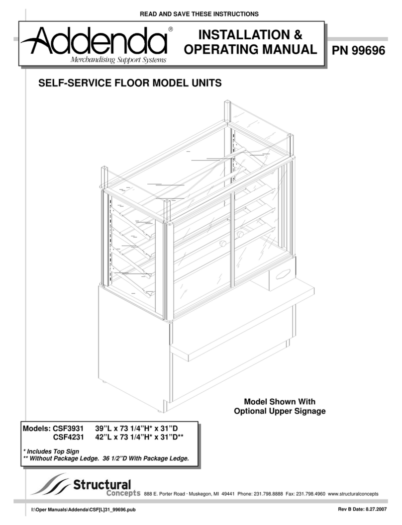 Structural Concepts Addenda CSF3931 Installation instructions