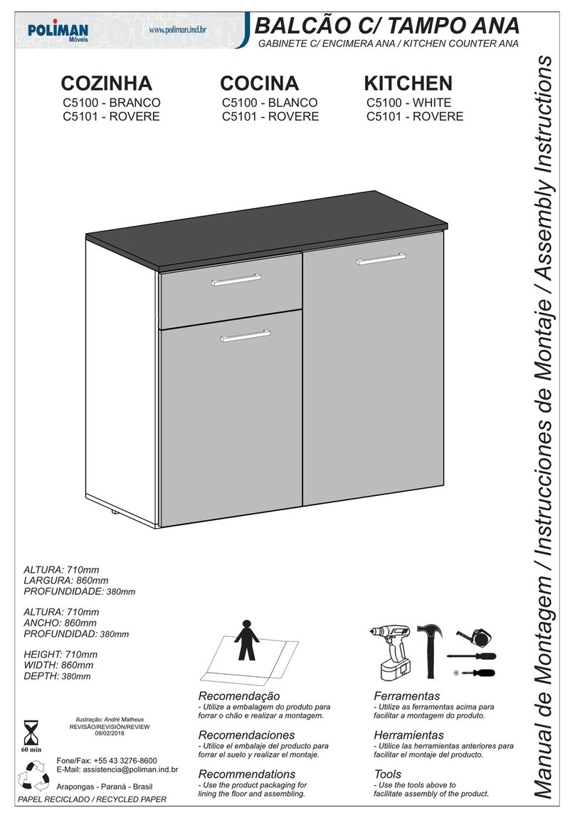 Poliman Moveis C5100 Assembly instructions