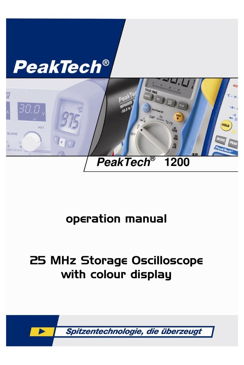 PeakTech 1200 Operation manual
