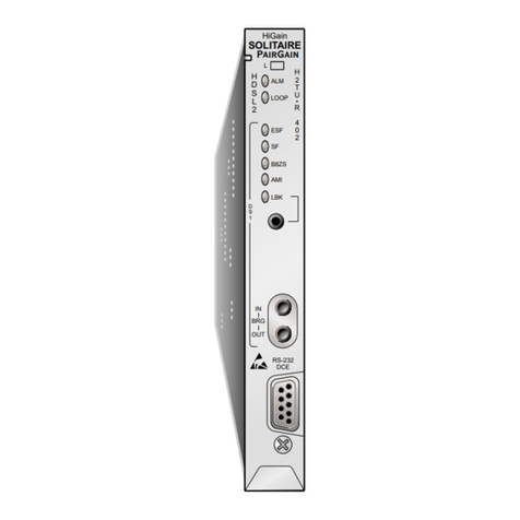 PairGain HiGain Solitaire H2TU-R-402 Quick installation guide