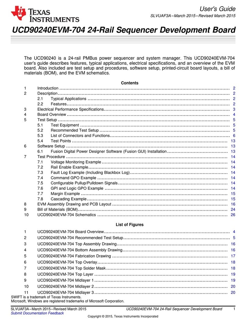Texas Instruments UCD90240EVM-704 User manual