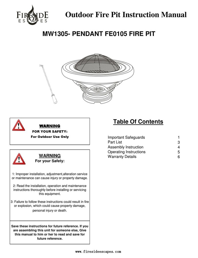 Fireside MW1305 instruction manual