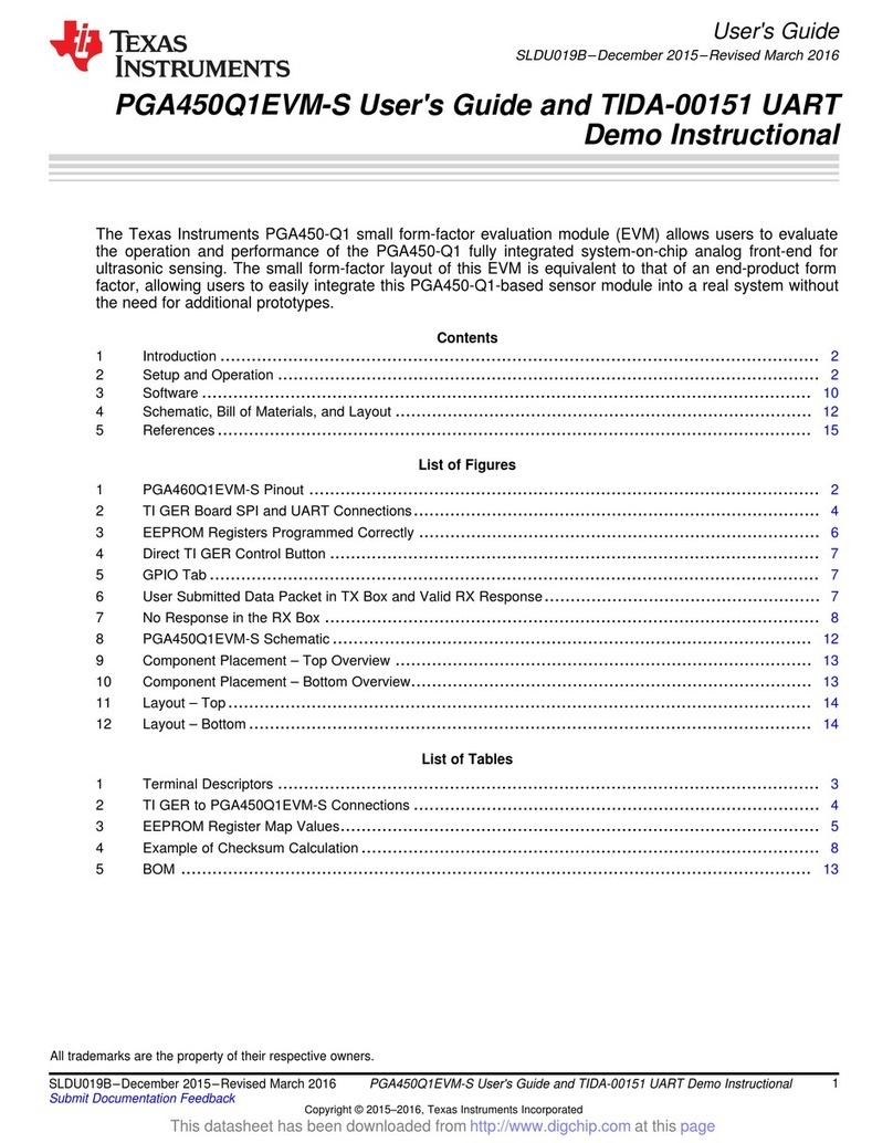 Texas Instruments PGA460Q1EVM-S User manual