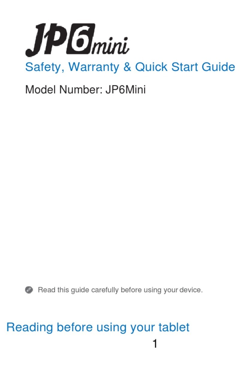 JPay JP6Mini Safety, warranty & quick start guide