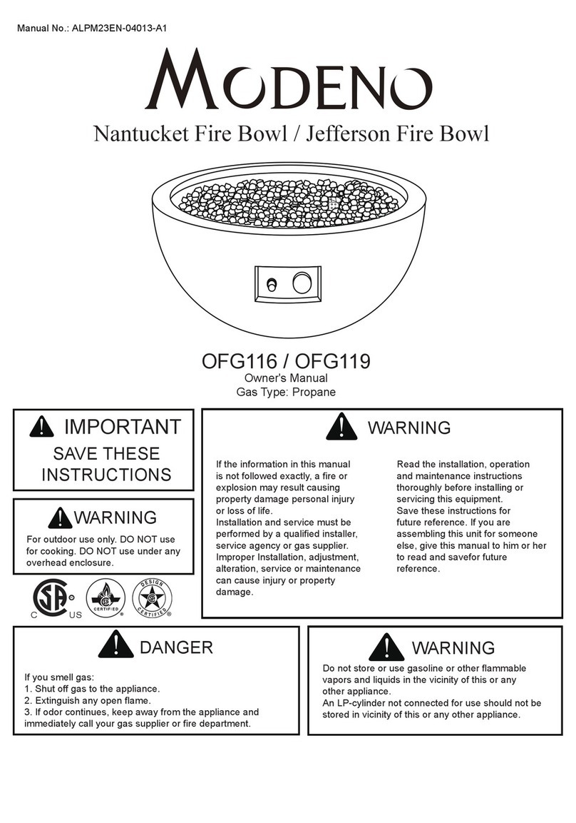 MODENO OFG116 owner's manual