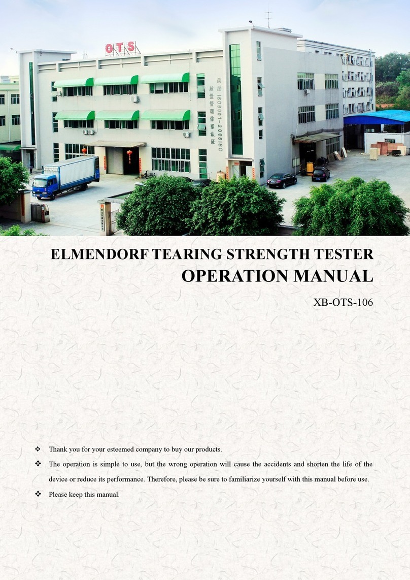 Dongguan Xin Bao Instrument XB-OTS-106 Operation manual