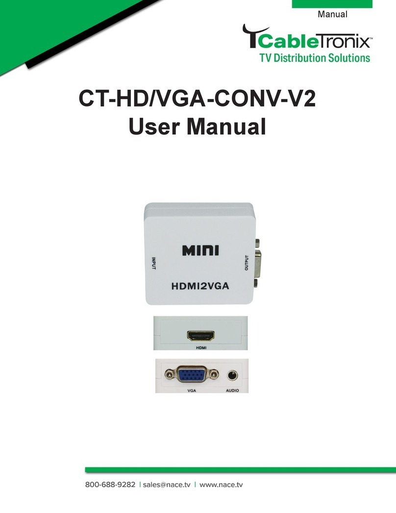 Cable-Tronix CT-HD/VGA-CONV-V2 user manual Cable-Tronix CT-HD/VGA-CONV-V2 user manual