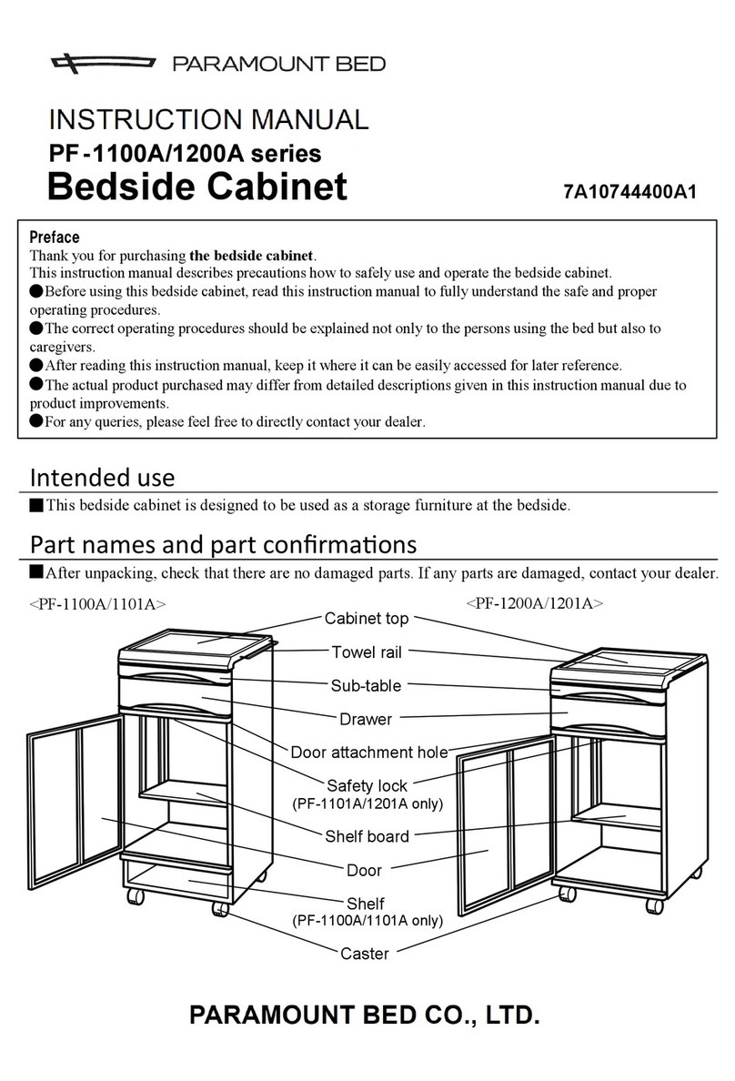 PARAMOUNT BED PF-1100A Series User manual PARAMOUNT BED PF-1100A Series User manual